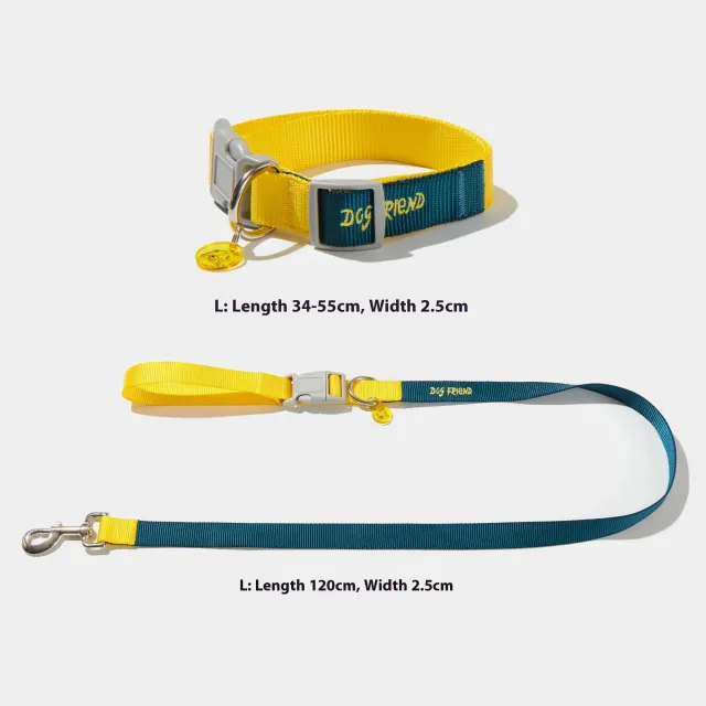 New Dog Hand Holding Rope Comfortable Not Tight Neck Collar Navy Blue Set - Shop at LoveMi