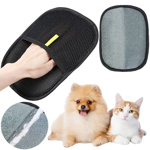 Pet Hair Remover Mitt Pet Gloves Deshedding Brush Glove
