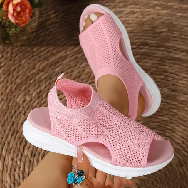 Women's Platform Sports Sandals Summer Flat Pink - Shop at LoveMi