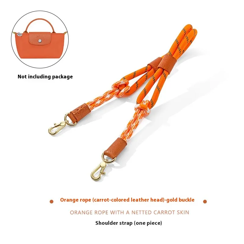 Punch-free Modification Accessories Braided Rope Shoulder Strap Crossbody Strap - Gold