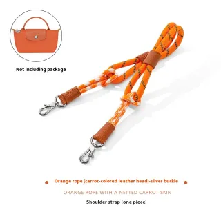 Punch-free Modification Accessories Braided Rope Shoulder Strap Crossbody Strap - Silver