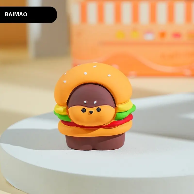 Gourmet Dog Burger Resin Toy Furniture Decoration