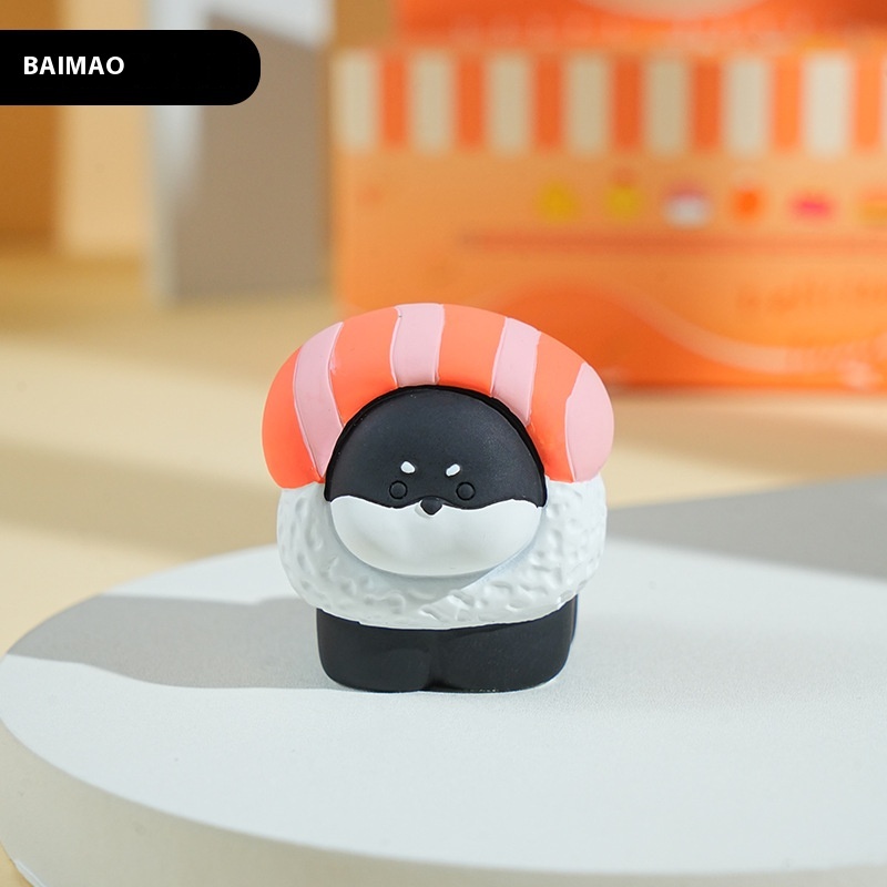 Gourmet Dog Burger Resin Toy Furniture Decoration