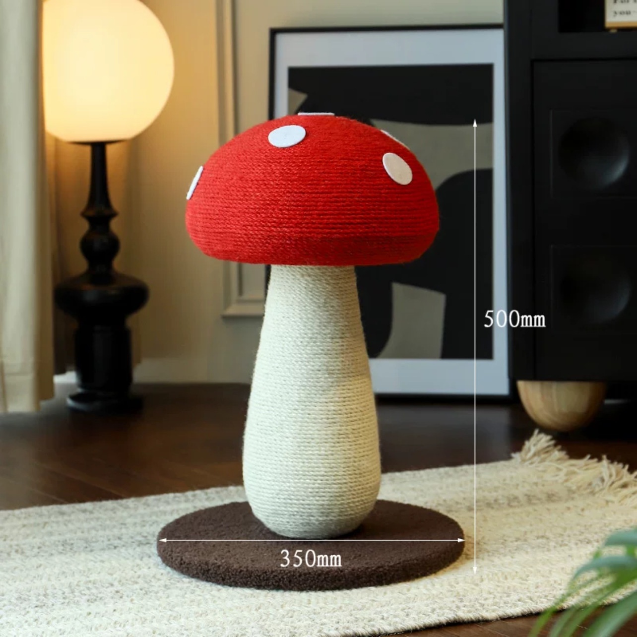Cat Climbing Frame Mushroom Sisal Cat Scratch Board No Dandruff