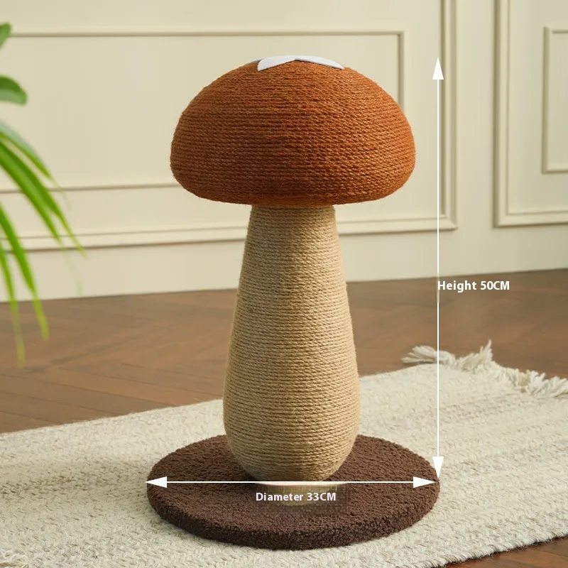 Cat Climbing Frame Mushroom Sisal Cat Scratch Board No Dandruff - Mushroom