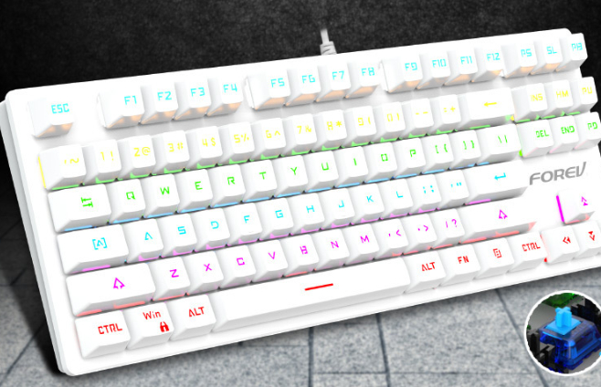 Punk Color Matching Wired Mechanical Keyboard - Image 8