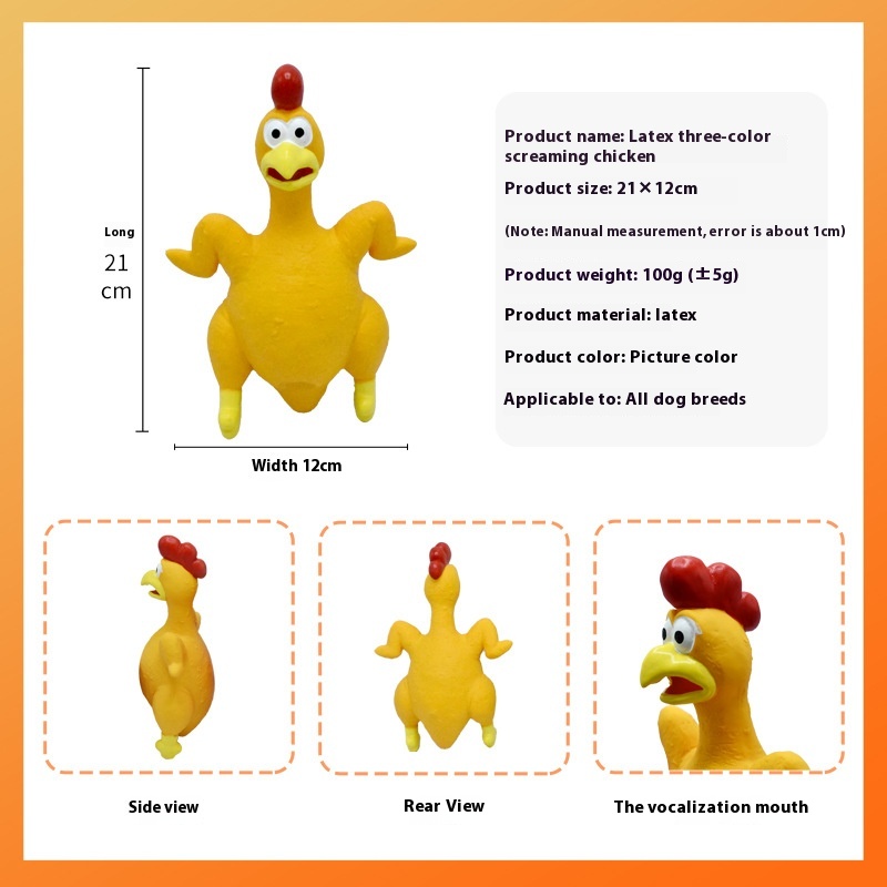 Screaming Chicken Vent Bite-resistant Dog Sound Toy
