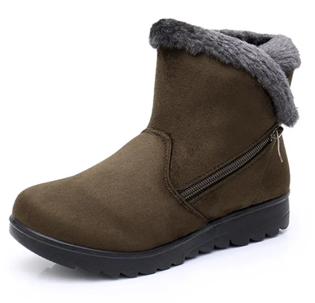 Middle aged and elderly cotton boots Green - Shop at LoveMi