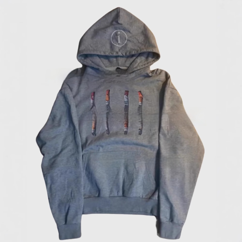 $8.64 Letter Printed Hooded Men's Sweater