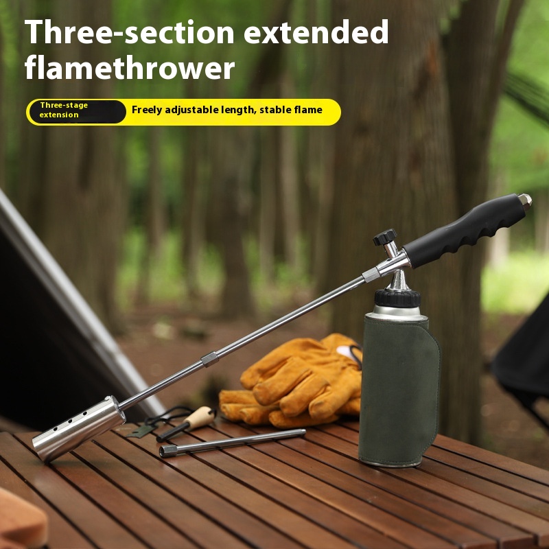 Outdoor Picnic Spray Gun Thickened Stainless Steel Camping Ignition Tool