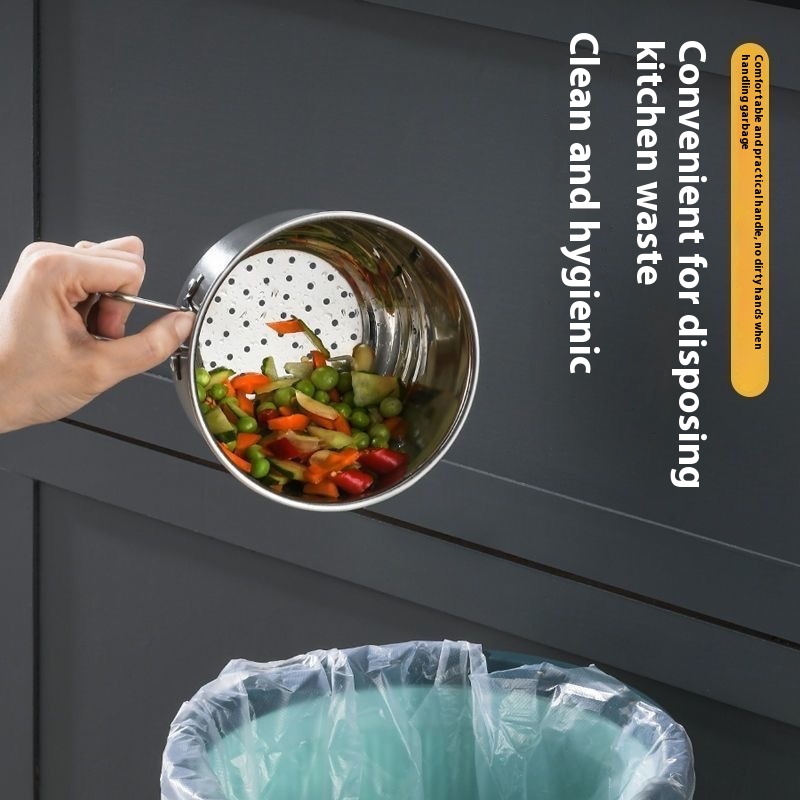 Stainless Steel Hanging Drain Basket Sink Garbage Filter Net
