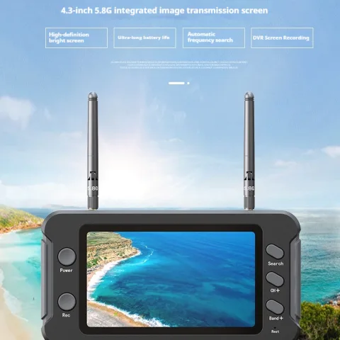 43-inch 5.8g Crossing Machine FPV Display Screen 800480 HD