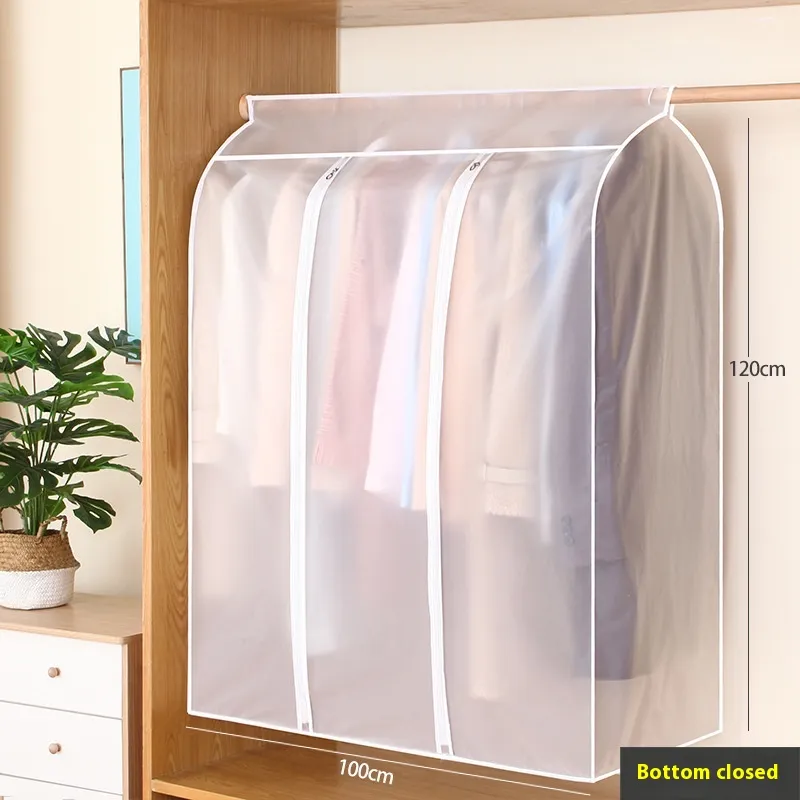 Wardrobe Dust Cover Clothes Dust Hanger Household Storage Bag - Stereo 100X120X50