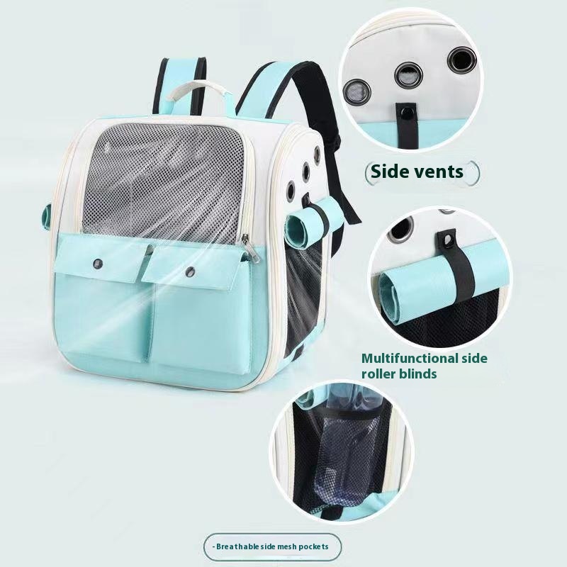 Outdoor Portable Large Capacity Pet Bag Shoulder Transparent Bag