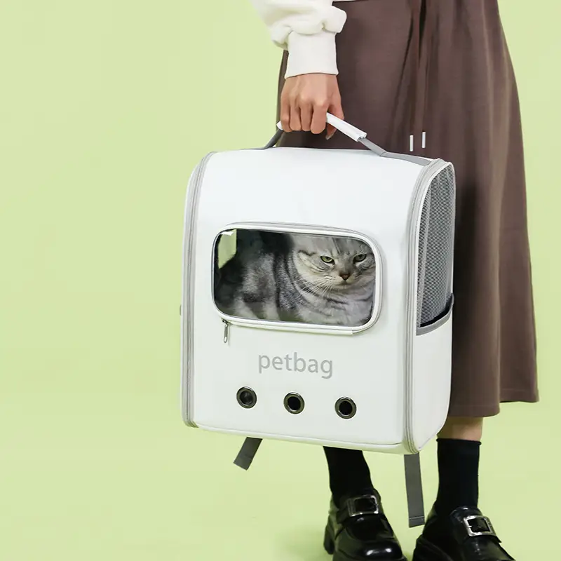 Large Capacity Portable Cat Backpack Transparent Window