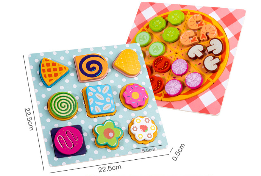 pizza and cookie toy set