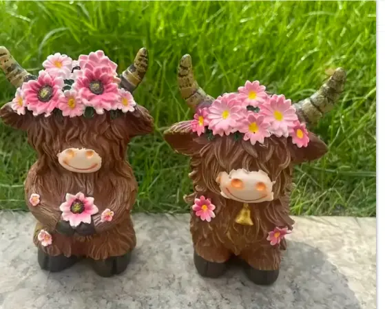 Halloween Highland Cow Home Garden Farmhouse Dining Table Family Hallway Decorations Gift