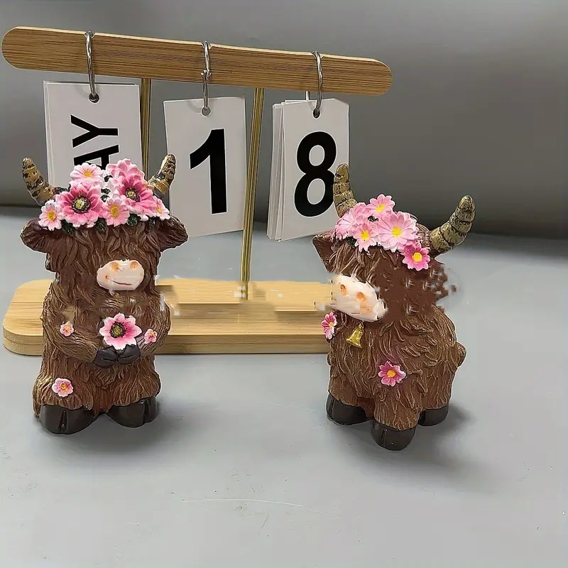 Halloween Highland Cow Home Garden Farmhouse Dining Table Family Hallway Decorations Gift