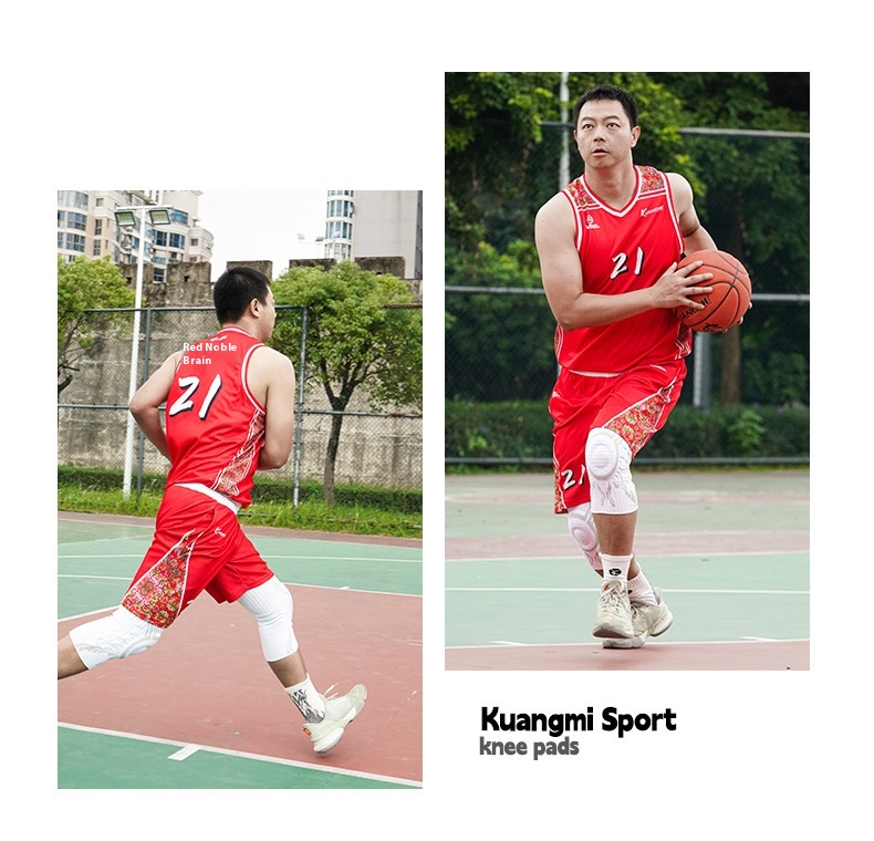 Basketball knee pad worn during sport