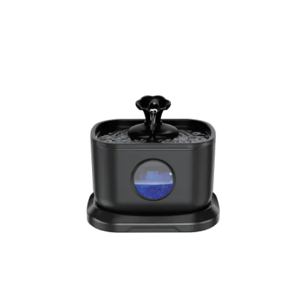 Pet Water Dispenser Stainless Steel Black - Shop at LoveMi