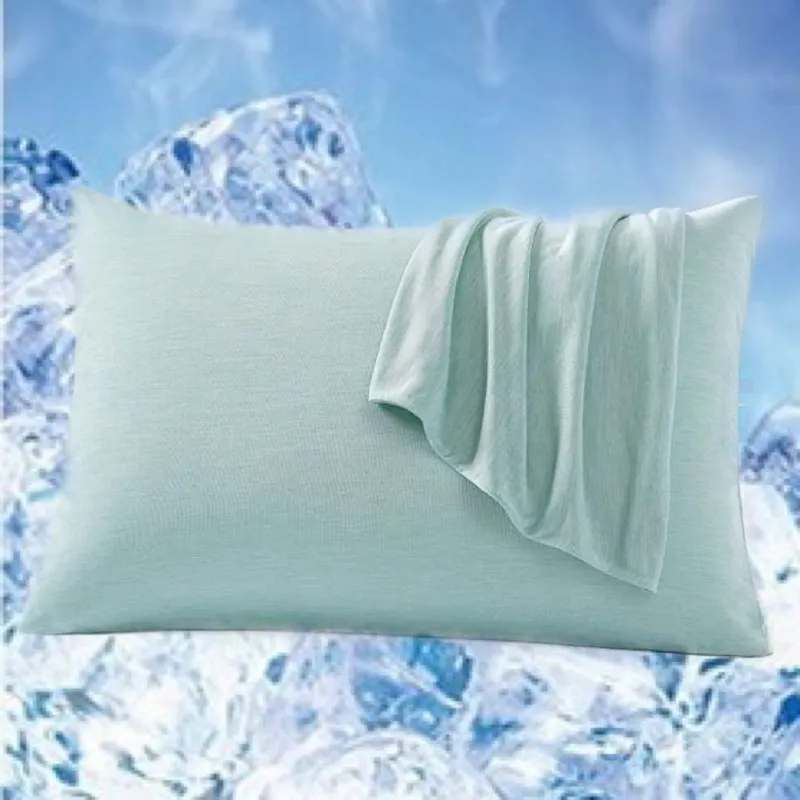 Foreign Trade Super Cold Pillowcase Mica Jade Cotton Envelope Pillowcase - Green