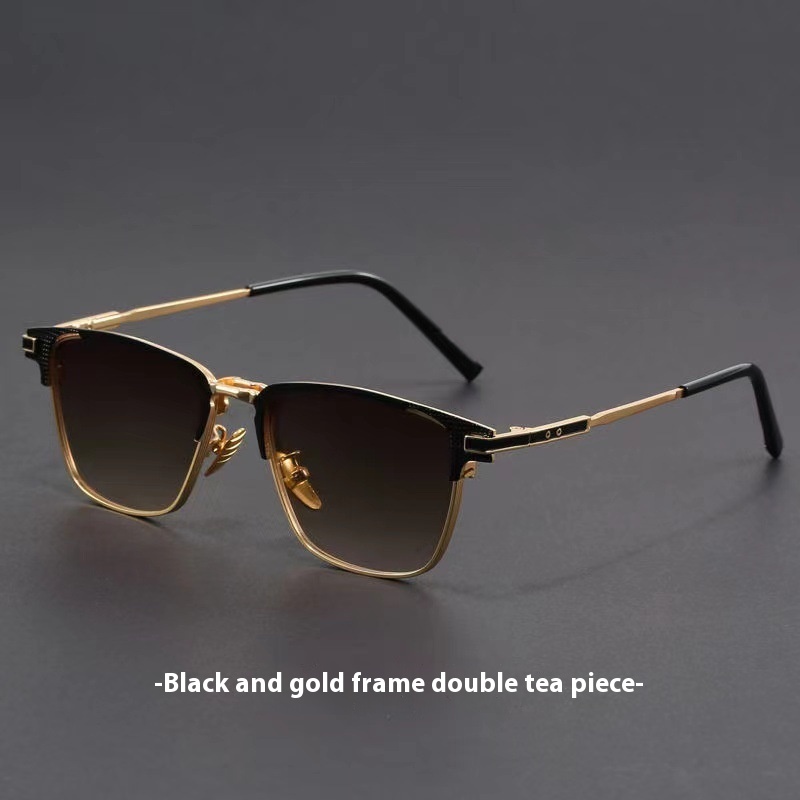 Retro Artistic UV Protection Small Square Box Sunglasses - Image 8