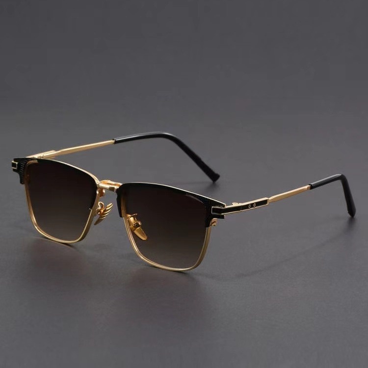 Retro Artistic UV Protection Small Square Box Sunglasses - Image 5
