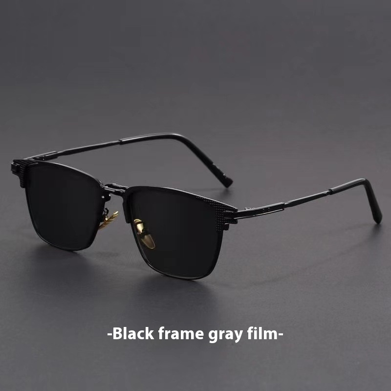 Retro Artistic UV Protection Small Square Box Sunglasses - Image 6