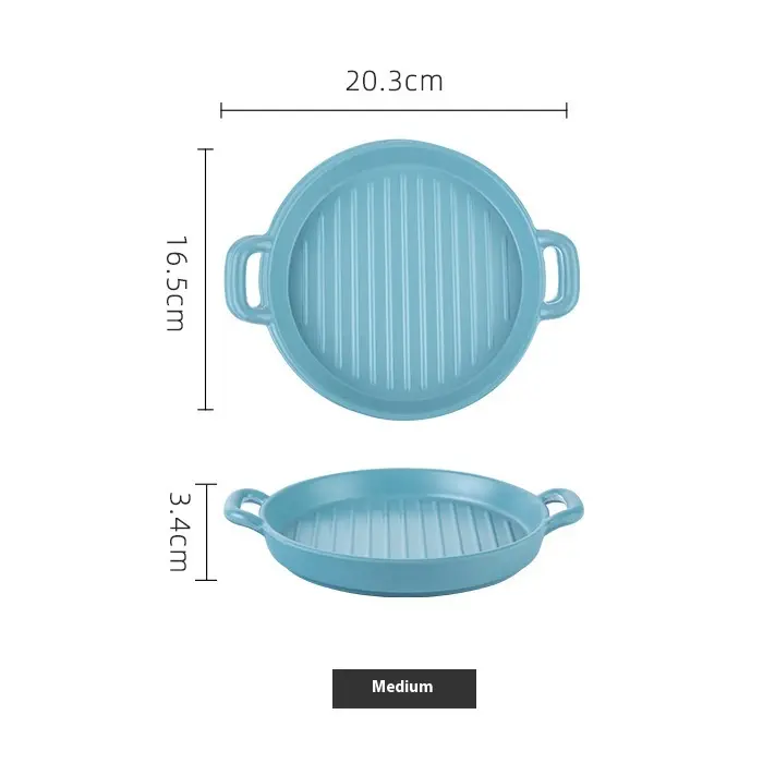 Creative Barbecue Melamine Binaural Western Cuisine Plate