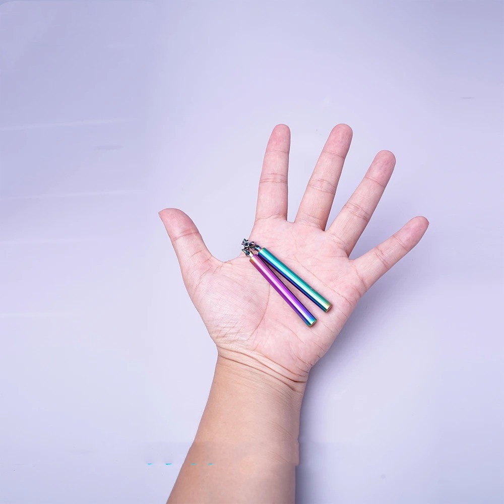 Stainless Steel Keychain Double Section Stick