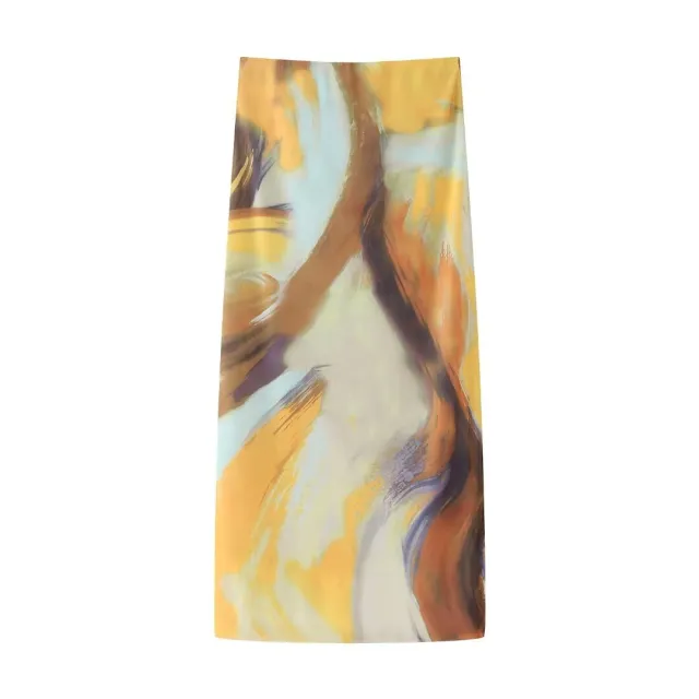 Women's Animal Pattern Printed Short Skirt Yellow Skirt - Shop at LoveMi