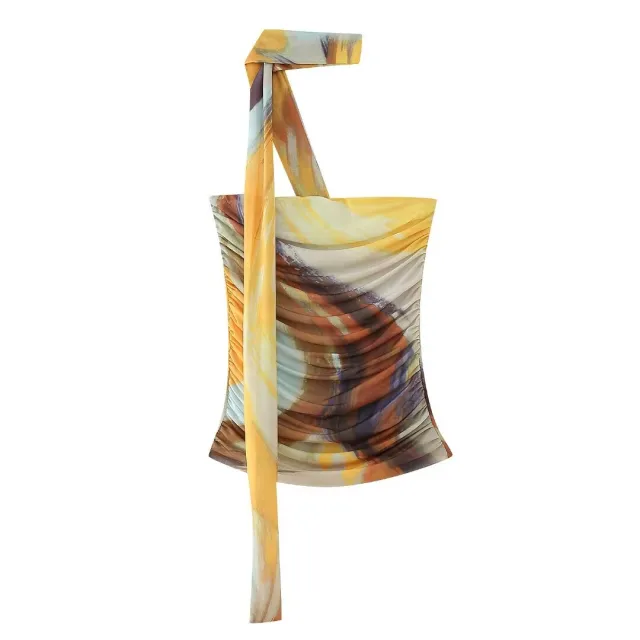 Women's Animal Pattern Printed Short Skirt Yellow - Shop at LoveMi