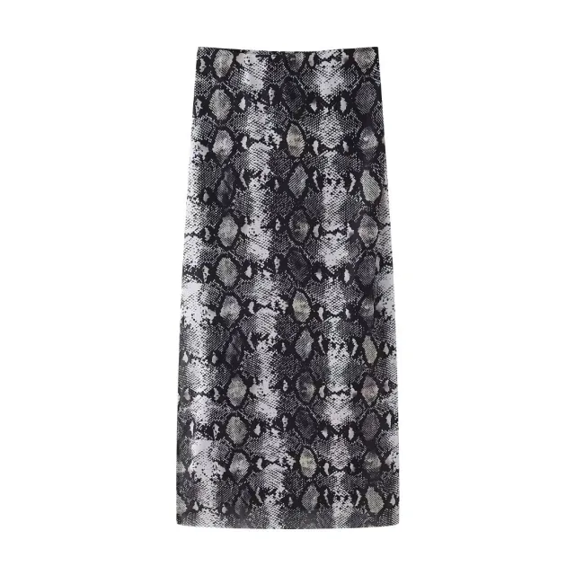 Women's Animal Pattern Printed Short Skirt Python Pattern Half Skirt S - Shop at LoveMi