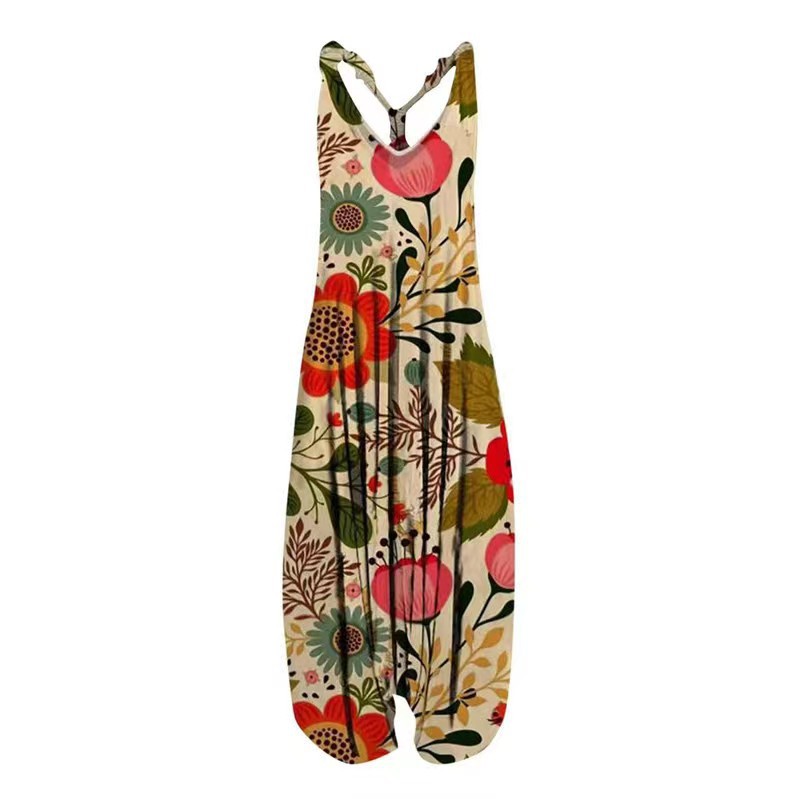 Knitted Cotton Shoulder Strap Jumpsuit