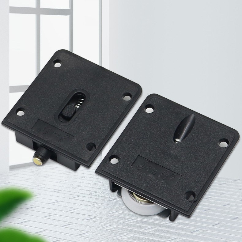 Mute Black Plastic Tape Bearing Heavy Wardrobe Old Sliding Door Wheel