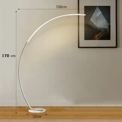 C-type Fishing RGB Bedroom LED Aluminum High-end Living Room Floor Lamp