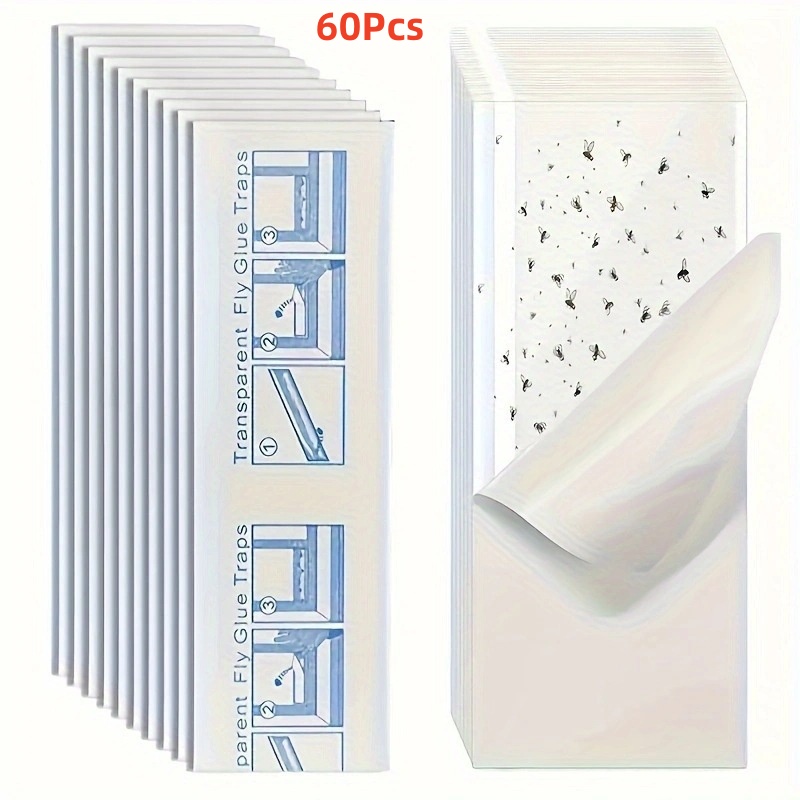 Transparent Window Flower Fly Sticker Fly Trap