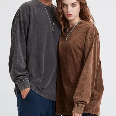 Washed Vintage Men's Long Sleeve