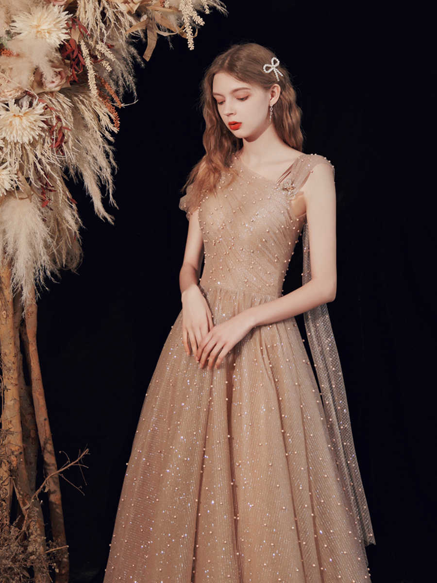 Bridal Wedding Host Performance Long Evening Dress