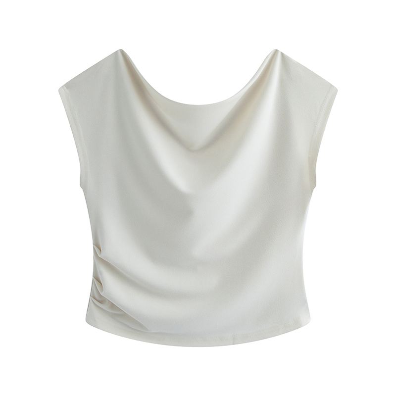 Asymmetric Shoulder T Plus Size Top Beige - Shop at LoveMi