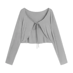 Pure Floral Slimming Suspender Dress - Ice Silk Cardigan - View 1