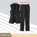 Black Vest Pants