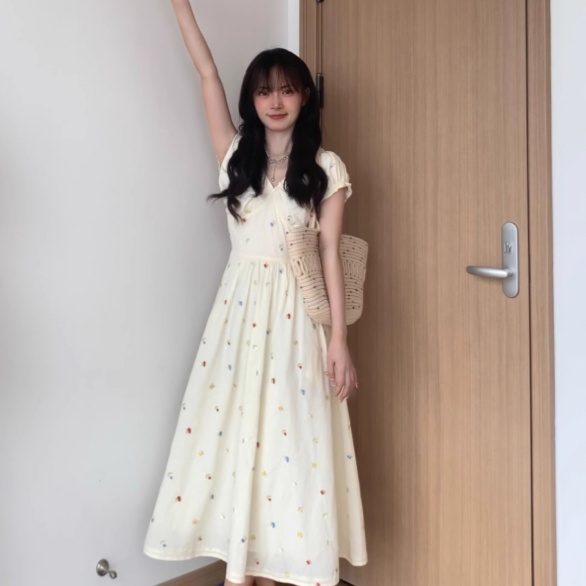 Sweet Design French Date Dress For Seaside Vacation