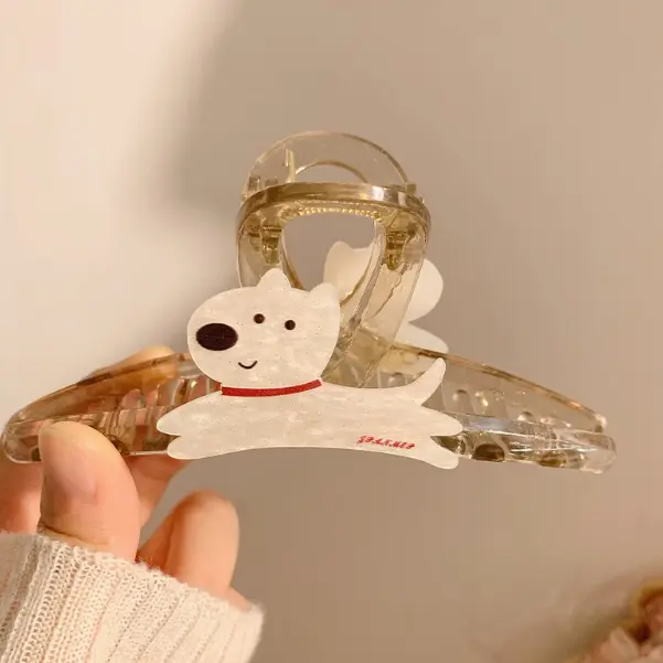 Cute Cartoon Puppy Barrettes Female