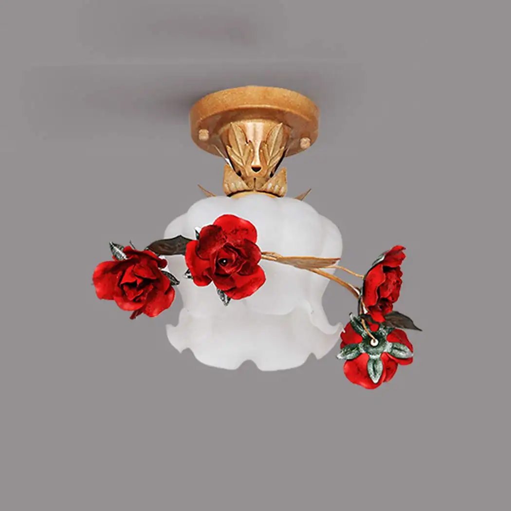 Retro American Pastoral Flower Warm Romantic Girl