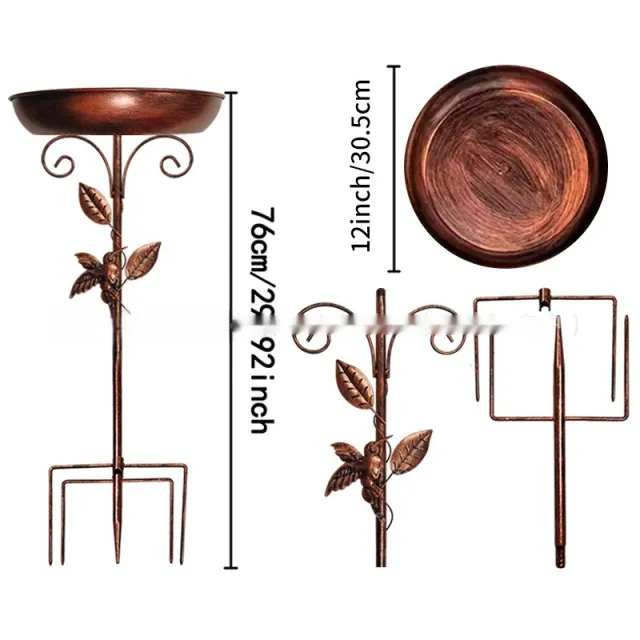 Retro Iron Art Decorative Bird Feeding Flowerpot - Shop at LoveMi