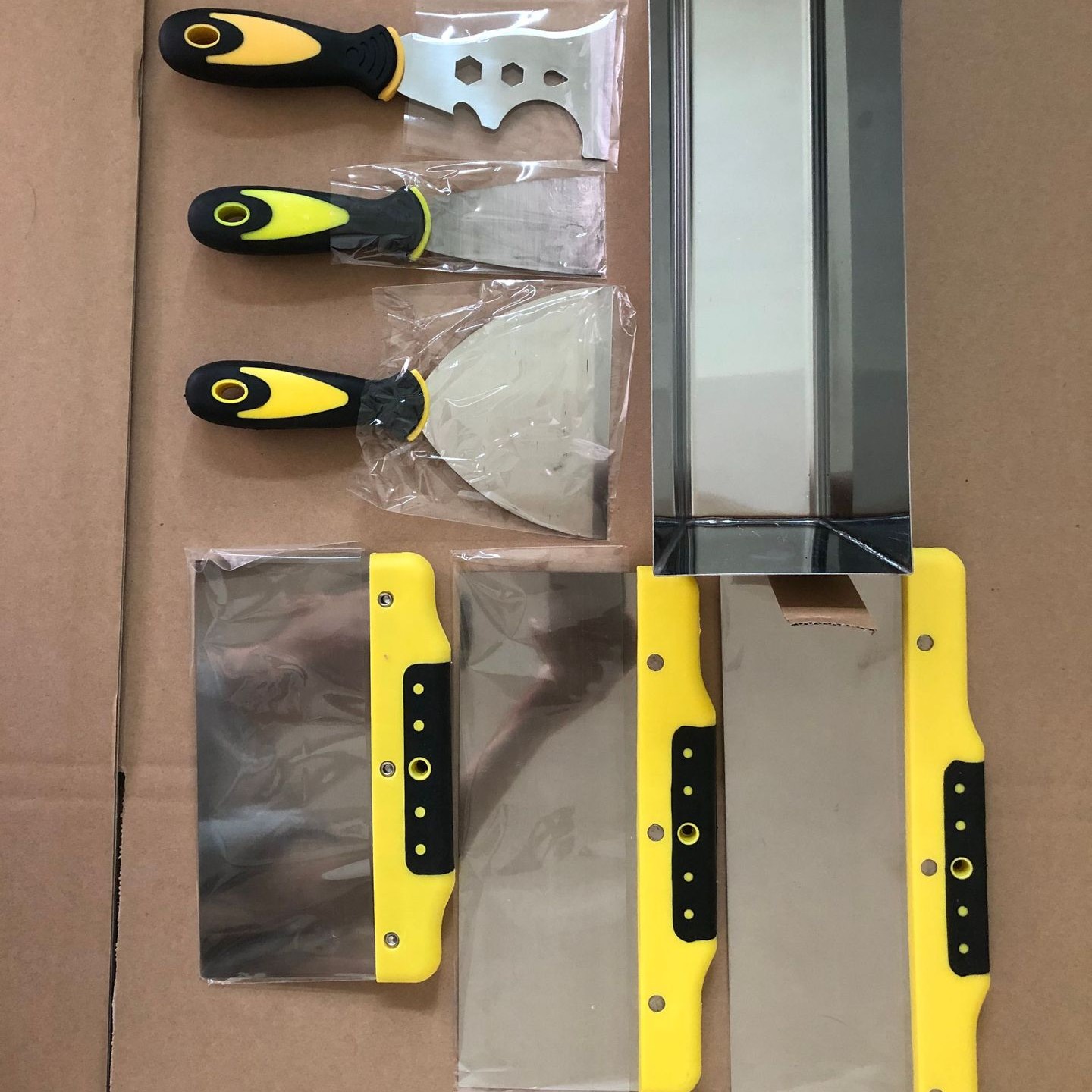 7-piece Stainless Steel Wallpaper Scraper Set