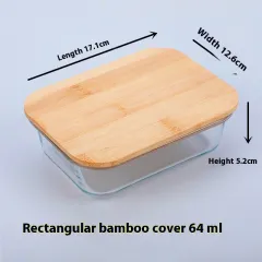 Microwave Oven Heating Transparent Bento Box - Rectangular 640Ml Flat - View 1