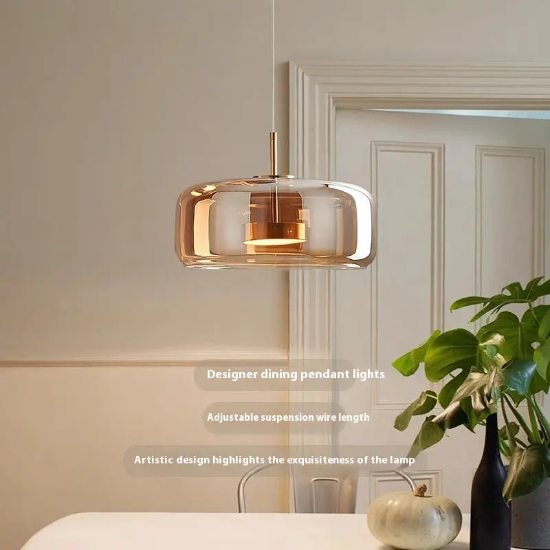 Nordic Glass Jellyfish Modern Minimalist Art Chandelier