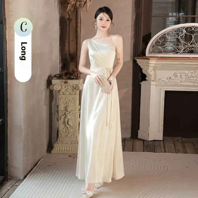 Summer Champagne Niche High end Dress Champagne C Style L - Shop at LoveMi